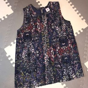 CAbi “Stained Glass” sleeveless blouse